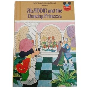 🍒4 for $20🍒 Vintage 1983 ALADDIN AND THE DANCING... - Disney WWOR Book HC Kids